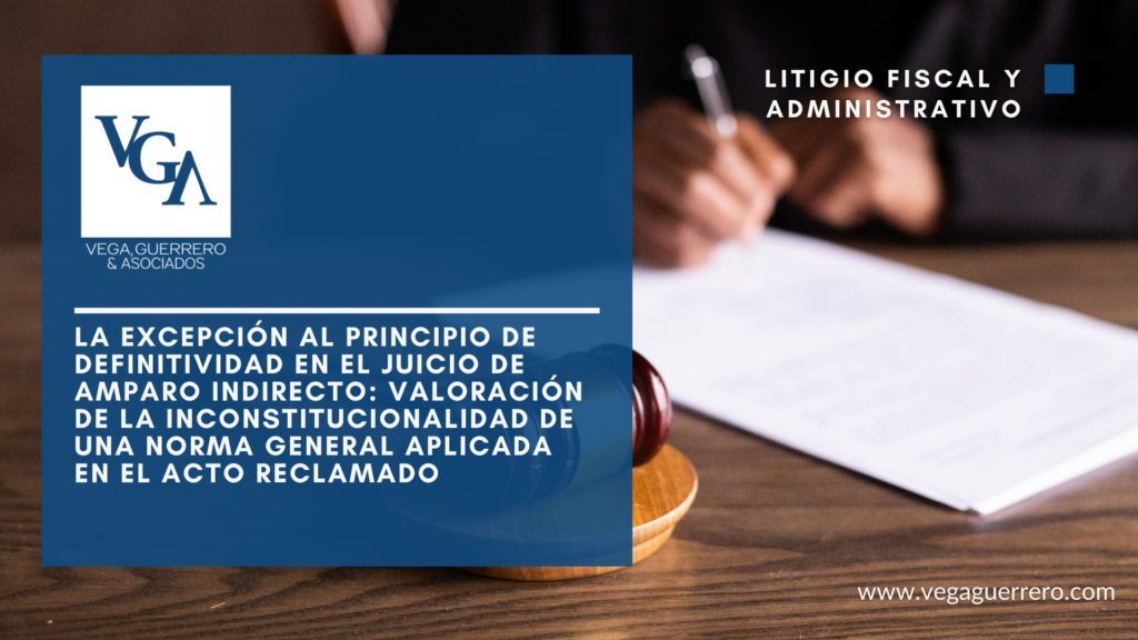 La Excepción al Principio de Definitividad en el Juicio de Amparo ...